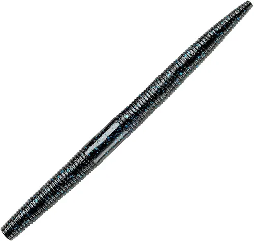 Vista 65 de Yum - Gusano de plástico blando Yum Dinger de 5 pulgadas, escamas azules y negras, 30 unidades Bicho Bama