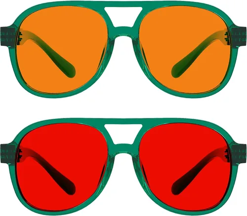 Vista 150 de Eyekepper Gafas de luz azul para hombre y mujer, paquete de 6 lentes Pilot Paquete de 6 color mezclado