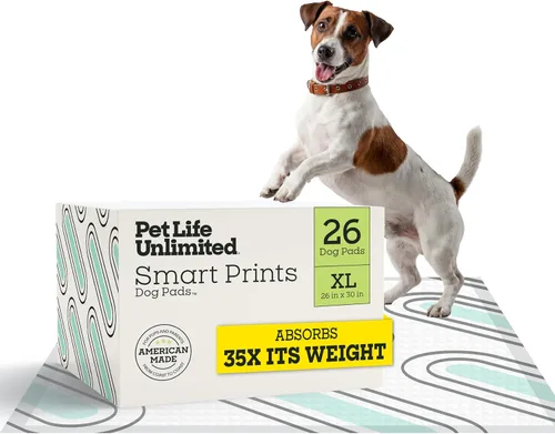Vista 16 de Pet Life Unlimited Smart Prints - Almohadillas grandes para cachorros, 22 x 22 pulgadas, 42 unidades (L) Elegantes almohadillas de entrenamiento