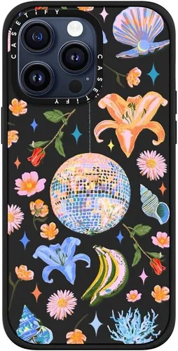 Vista 16 de Funda CASETiFY para iPhone 15 Pro Max - Impacto Kingsnake negro