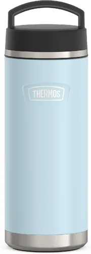Vista 14 de THERMOS ICON SERIES - Botella de agua de acero inoxidable con tapa superior de rosca, 32 onzas, granito, botella de agua aislada con tapa Granite