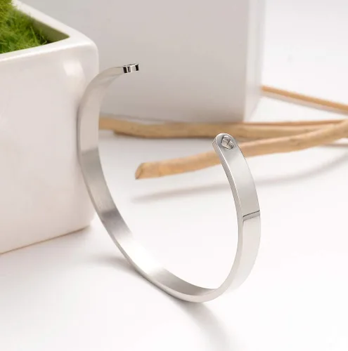 Vista 5 de Pulseras inspiradoras para abuela, mamá, hija, sobrina, tía, grabado, mensaje oculto, pulsera de acero inoxidable, corona de cumpleaños, joyería