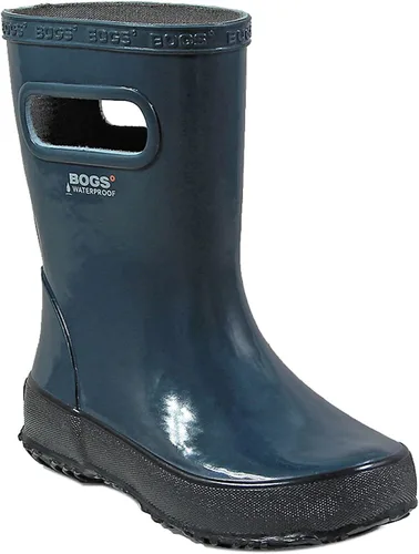 Vista 28 de BOGS Botas de lluvia de goma impermeables para niños y niñas Negro
