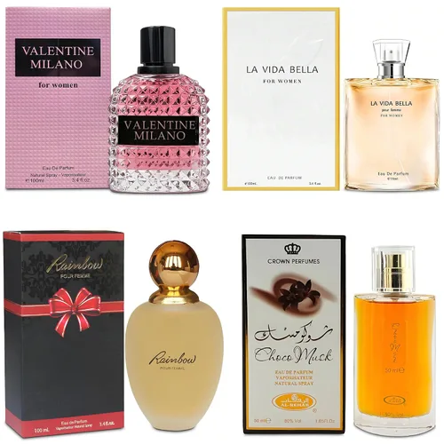 Vista 22 de AFLUXE Top Sales 4 Pieza Set de Perfume para Mujer Combo Eau de Parfum Spray Natural, Fragancia Duradera para Mujeres Kiara Mango Punch & Sarah Pink