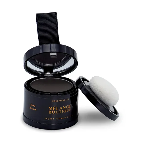 Vista 6 de Fórmula instantánea de línea capilar (negro) para retoque de raíces para cabello gris, adelgazamiento y corrector de puntos calvos