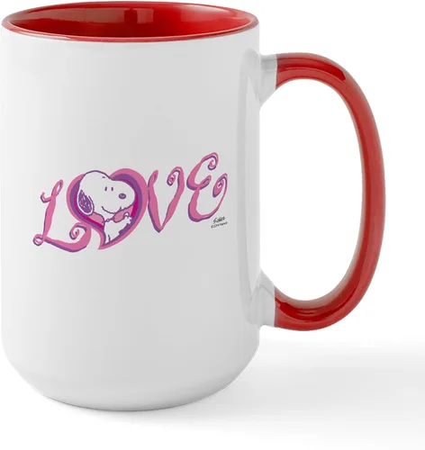 Vista 109 de CafePress SNOOPY Joe Cool - Taza de café de cerámica (15.0 fl oz)