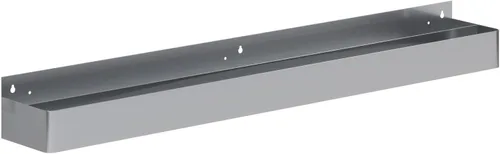 Vista 24 de AmGood 36 in. Rack de carril de velocidad de acero inoxidable de doble nivel para barras comerciales, NSF