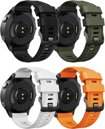 Vista 11 de ANCOOL Correa de reloj Garmin Instinct / Forerunner 955, correas de silicona suave de 0.866 in para Forerunner 945/Instinct 2/Forerunner