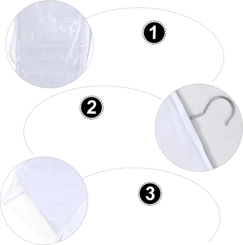 Vista 4 de Didiseaon Bolsa de almacenamiento colgante Organizador de bolsas Organizador de armario Diseño de ventana Tela no tejida Ahorro de espacio