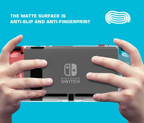 Vista 6 de GameSir - Carcasa protectora compatible con Nintendo Switch translúcida con absorción de golpes protección y protección antiarañazos