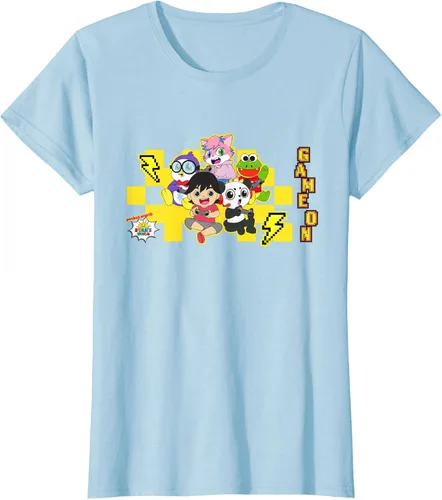Vista 22 de Ryan's World Game On Characters Camiseta, Negro, S