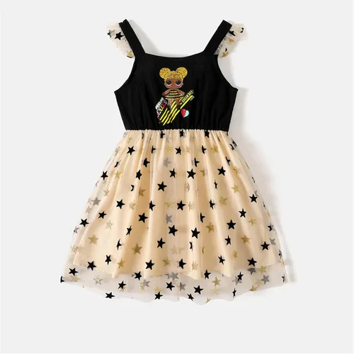 Vista 6 de L.O.L. Surprise! Girls Dress Summer Mesh Causal Tutu Princess Dress for Girls 3-10 Years