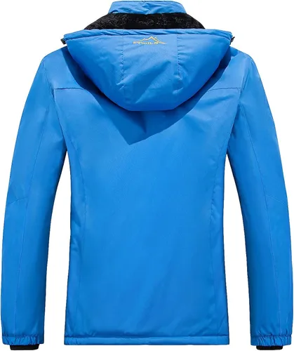 Vista 2 de FTIMILD Men's Ski Jacket Waterproof Warm Winter Mountain Windbreaker Hooded Raincoat Snow Jackets