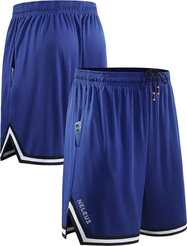 Vista 8 de NELEUS Pantalones cortos ligeros de 7 pulgadas para hombre con bolsillos
