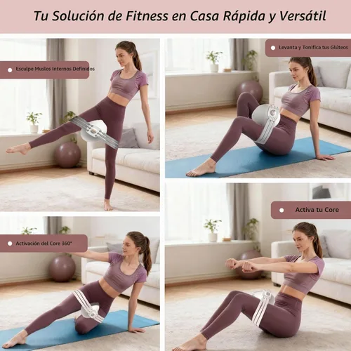 Vista 5 de Dispositivos de ejercicio de muslo, ejercitador de suelo pélvico y entrenador de Kegel con resistencia ajustable, equipo de ejercicio interno