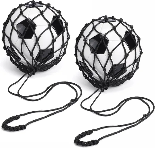 Vista 7 de TOBWOLF Football Kick Trainer, Soccer Return Trainer Net Fits Ball Size 3, 4, 5, Hands-Free Soccer Kick Throw Training Aid