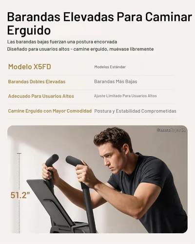 Vista 3 de Treadmill with 40% (15°) Incline & Handle Bar, Walking Pad with Incline