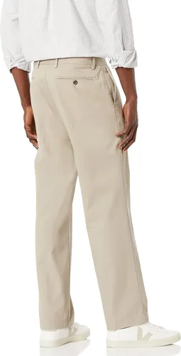 Vista 2 de Tienda Essentials Men's Classic-Fit Wrinkle-Resistant Flat-Front Chino Pant (Available in Big & Tall)