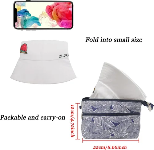 Vista 7 de ZLYC Gorra de pescador bordada de moda unisex para hombres y mujeres
