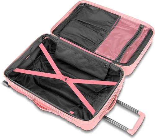 Vista 5 de American Tourister Cascade - Maletas rígidas con ruedas giratorias, juego de 2 piezas 20/24, rosa dinámico