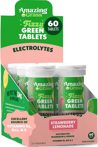 Vista 14 de Amazing Grass - Tabletas efervescentes Tableta de verduras efervescentes con 85 mg de cafeína a base de plantas, 1 porción de frutas y verduras