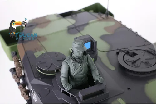Vista 7 de Heng Long Toucan RC Hobby 2.4Ghz 1/16 Escala Plástico Leopard2 A6 RC Tanque