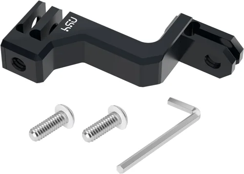 Vista 7 de HSU 90 grados vertical soporte adaptador codo montaje para GoPro Hero 13/12/11/10/9 negro