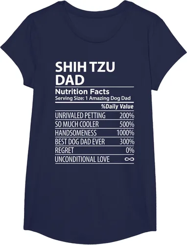 Vista 29 de Shih Tzu Dad - Camiseta divertida para dueño de perro Shih Tzu, Negro