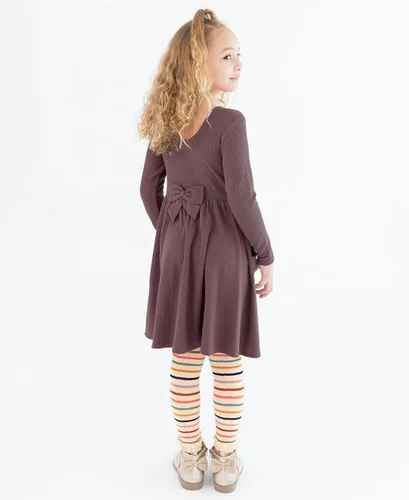 Vista 5 de RuffleButts Vestido de punto para bebéniña pequeña