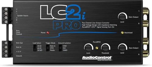 Vista 4 de AudioControl LC2i PRO - Convertidor de salida de línea de 2 canales con sensor de señal GTO y AccuBASS