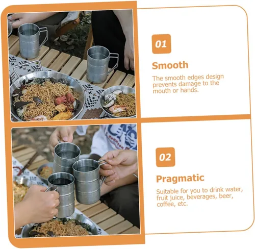 Vista 9 de Taza de agua deportiva - Taza de acero inoxidable a prueba de fugas para acampar Fitness uso diario