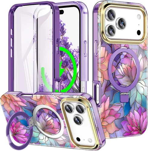 Vista 51 de Funda para iPhone 16 con protector de pantalla-Lotus A25