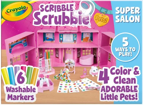 Vista 13 de Crayola Scribble Scrubbie Cloud Playset, juguete para niños, para regalo, edades: 3, 4, 5, 6