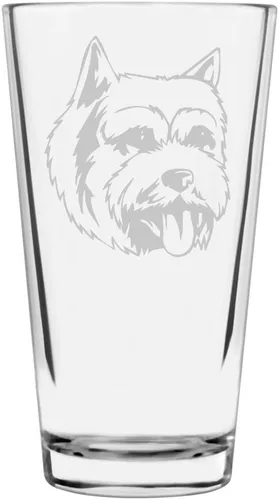 Vista 338 de Podenco Canario - Vaso de pinta de 16 onzas con temática de perro personalizado