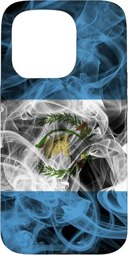 Vista 14 de Funda para iPhone 17 con diseño de bandera de Guatemala con estética ahumada