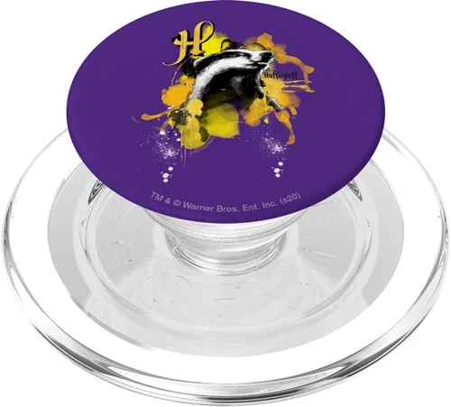 Vista 7 de Harry Potter Urban Elegance Hufflepuff Badger PopSockets - Agarre y soporte para teléfonos y tabletas, Negro