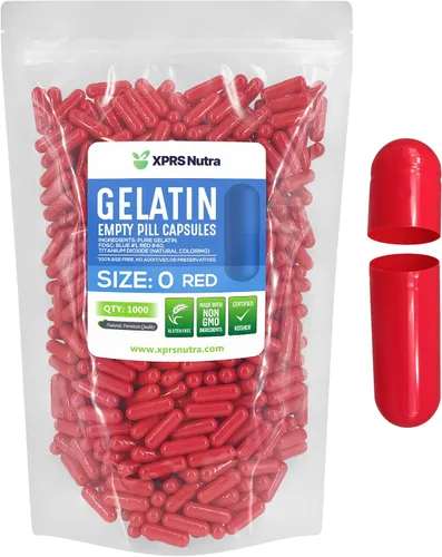 Vista 8 de XPRS Nutra Size 0 Empty Capsules - 100 Count Empty Gelatin Capsules - Pills DIY Capsule Filling - Pure Bovine Pill Gel Caps for Do-It-Yourself