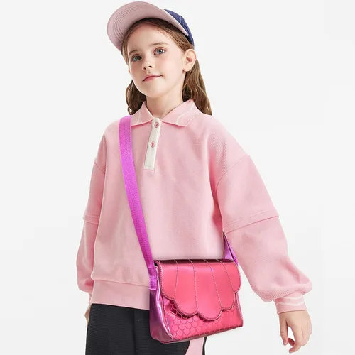 Vista 3 de Lanola Regalos para niñas pequeñas, lindo bolso cruzado de hombro con conchas marinas