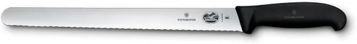 Vista 5 de Victorinox Fibrox Pro - Cuchillo para cortar (10 pulgadas) con punta redonda y mango negro