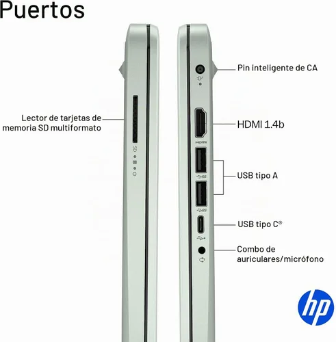 Vista 6 de HP Laptop 2026 Student Business, Copilot AI+Office 365, CPU Intel UFS