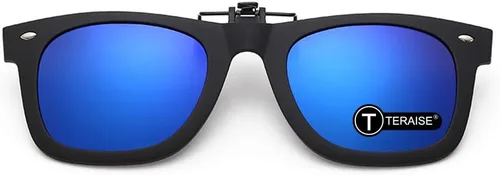 Vista 7 de TERAISE Gafas de sol polarizadas con clip con función abatible, adecuadas para conducir deportes