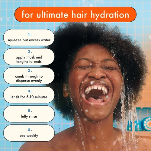Vista 7 de amika hydro rush mascarilla de humedad intensa con ácido hialurónico