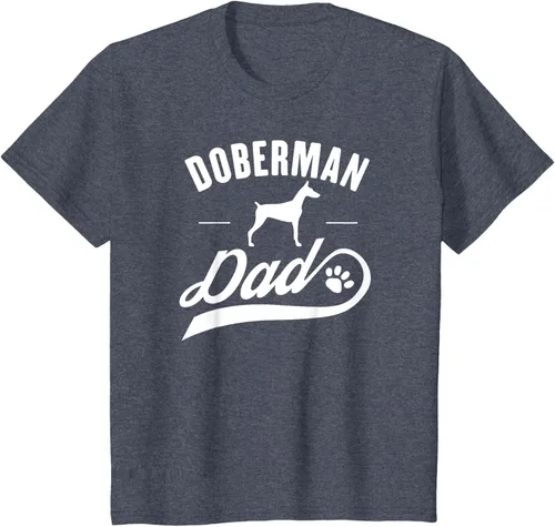 Vista 62 de Doberman Dad - Camiseta para amante del dueño del perro, Negro, S
