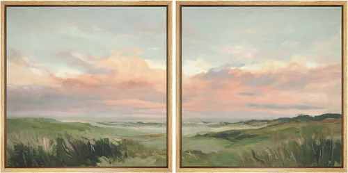 Vista 71 de SIGNFORD Impresión en Lienzo Enmarcado Arte de Pared Art Nouveau Lago de Cisnes Elegantes Ilustraciones de Aves Acuáticas Moderno Boho Naturaleza