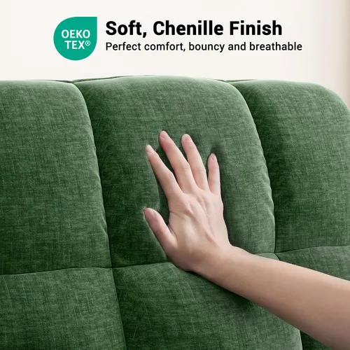 Vista 6 de Amada - Silla reclinable eléctrica sincronizada para adultos Verde