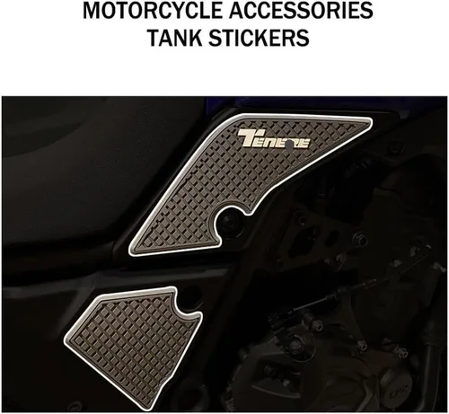 Vista 4 de Fuel Tank Gasket for Yam&aha Tenere 700 Rally T700 XTZ T 700 Motorcycle Accessories Non-Slip Side Fuel Tank Stickers Pad Stickers