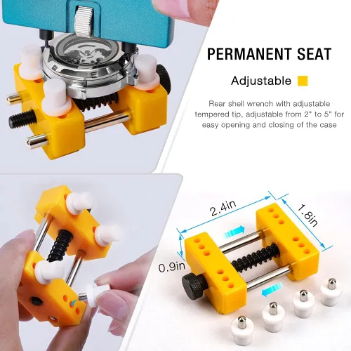 Vista 3 de BYNIIUR Watch Battery Replacement Tool Kit, Watch Repair Kit, Watch Back Remover Tool, Watch Tool Kit, Watch Case Back Opener, Watch Repair Tools &