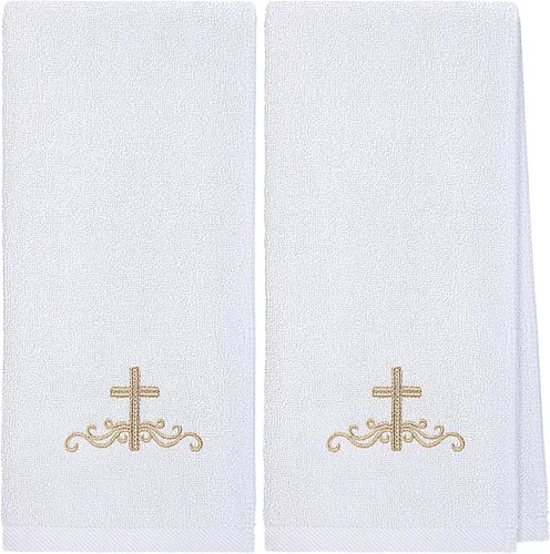 Vista 10 de Buryeah 2 Piezas Toallas de Mano Pastor Toallas de Mano Bordadas Cristianas Regalos de Apreciación para el Clero de la Iglesia Cristiana para el Día