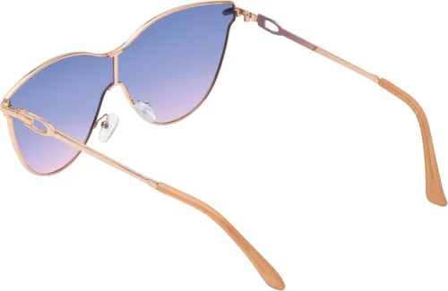Vista 4 de TAHARI Gafas de sol Th890 Metal Shield 100% Uv400 con protección de ojo de gato, regalos elegantes para ella, 5.512 in
