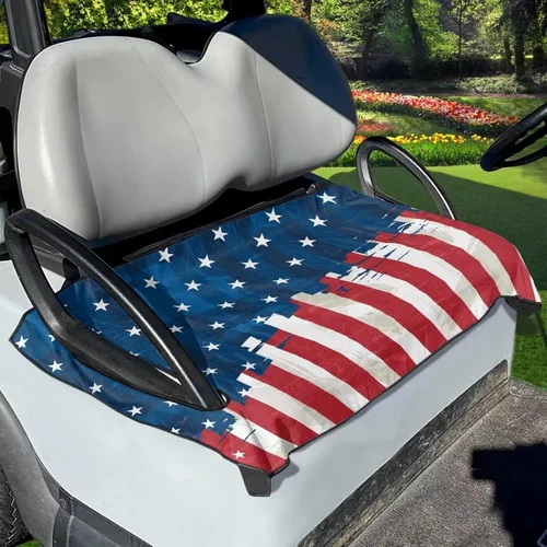 Vista 14 de Fundas de asiento de carrito de golf, lavables para carrito de golf, manta de toalla para carrito de golf, club, coche, fácil de instalar, funda